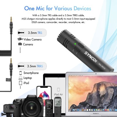Synco ultra compakt shotgun mikrofon til kamera