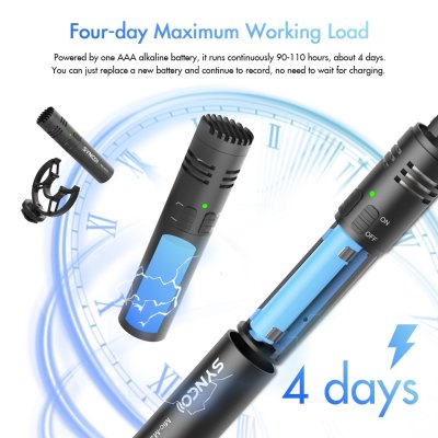 Synco ultra compakt shotgun mikrofon til kamera