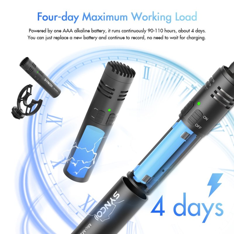 Synco ultra kompakt shotgun mikrofon til kamera