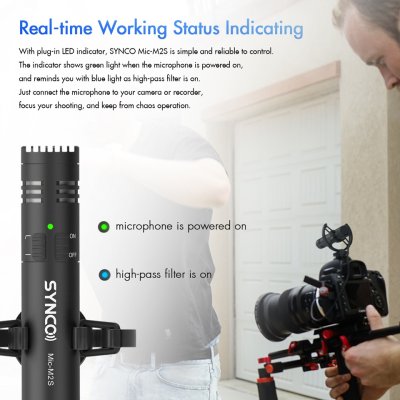 Synco ultra compakt shotgun mikrofon til kamera