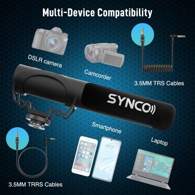 Synco kompakt mikrofon till DSLR-kamera