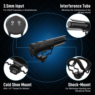Synco kompakt mikrofon till DSLR-kamera