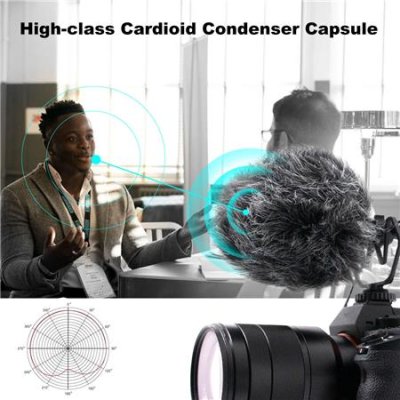 Synco mikro videomikrofon shotgun til kamera DSLR