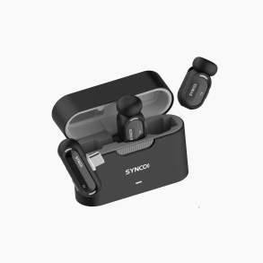 Synco Smic mini tr�dl�s lavalier mikrofons�t 2xTX 1xRX til Smartphone USB-c, sort
