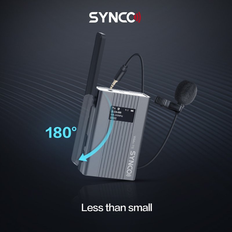 Synco trdlst mikrofonst 2 TX / 1 RX UHF 525 MHz-539.7 MHz