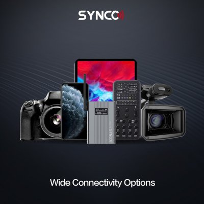 Synco tr�dl�st mikrofons�t 2 TX / 1 RX UHF 525 MHz-539.7 MHz