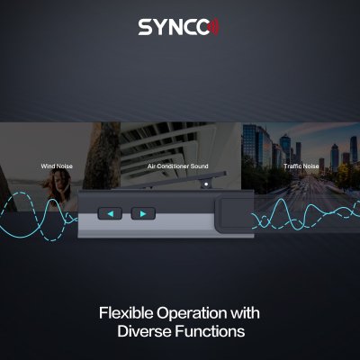 Synco tr�dl�st mikrofons�t WMic-TS  2 TX / 1 RX UHF 525 MHz-539.7 MHz