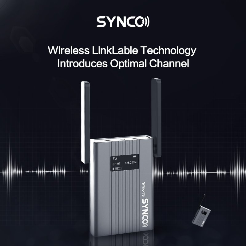 Synco trdlst mikrofonst 1 TX / 1 RX UHF 525 MHz-539.7 MHz