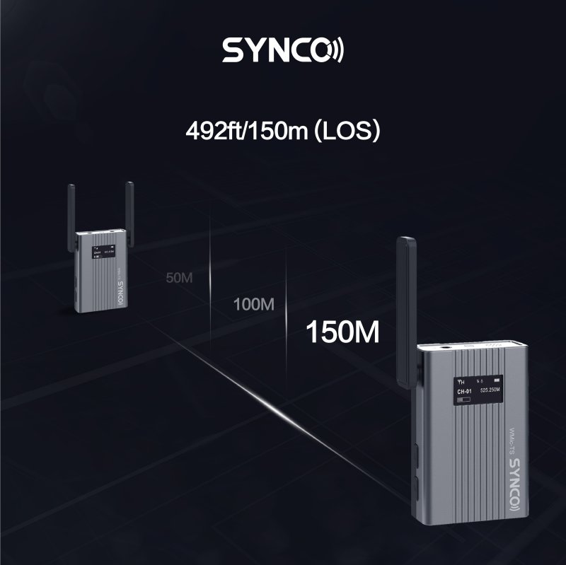 Synco trdlst mikrofonst 1 TX / 1 RX UHF 525 MHz-539.7 MHz