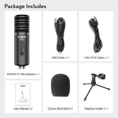 Synco USB Studio stormembran mikrofon