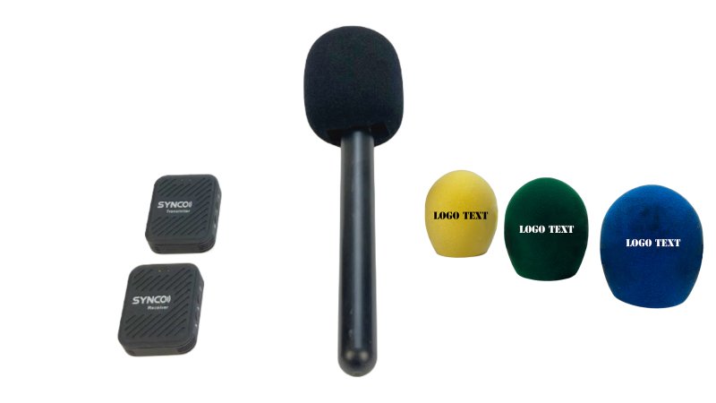 Synco trdlst mikrofon st til interview (1 TX + 1 RX) med 