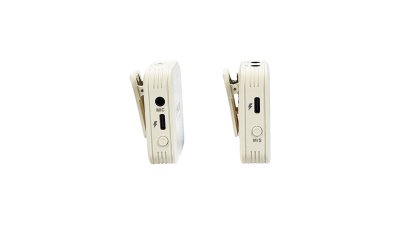 Synco trdlst mikrofon st til interview (1 TX + 1 RX), Hvid