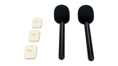 Synco trdlst mikrofon st til interview (2 TX + 1 RX), hvid