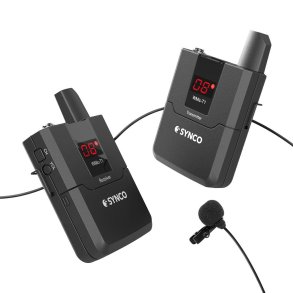 Synco tr�dl�st mikrofons�t til DSLR UHF frekv 572 - 586 MHz