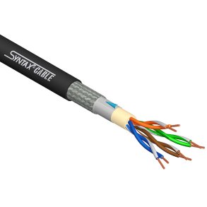 Syntax Cat 5e S-FTP double screen �=6,4 mm, 1 m afklip