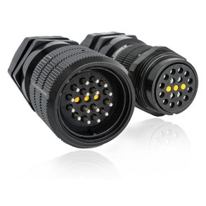 Syntax speakerstik 16-pol kabel han, IP67 (19-28mm)