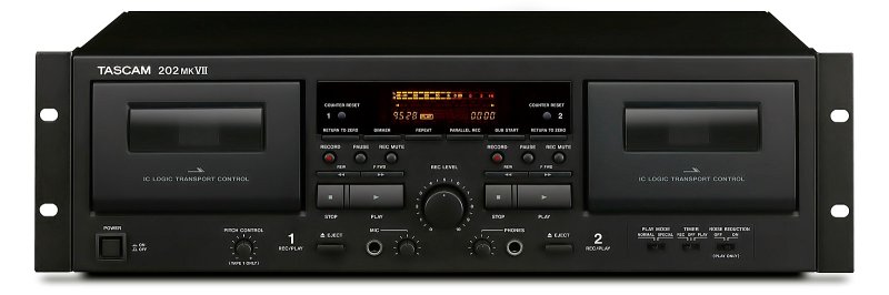 Tascam 202mkVII dobbelt cassette-recorder