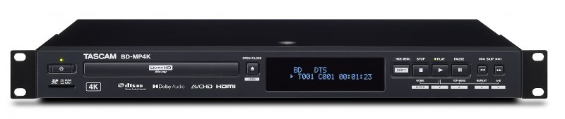 Tascam BD-MP4K Blu Ray og DVD afspiller 4K/UHD