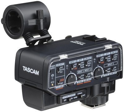 Tascam CA-XLR2D mikrofonadapter til kamera, Analog input