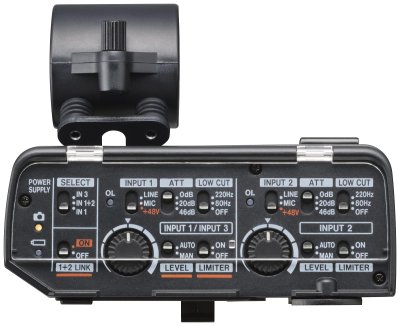 Tascam CA-XLR2D mikrofonadapter til kamera, Analog input