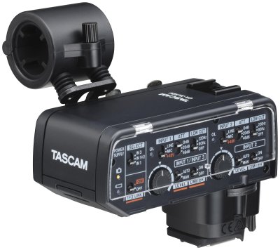 Tascam CA-XLR2D mikrofonadapter til kamera, Analog input