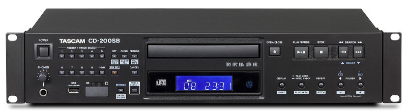 Tascam CD-200SB CD og harddisk afspiller