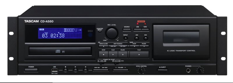Tascam CD-A580 v2 CD og kassette afspiller