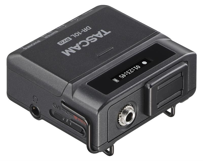 Tascam DR-10L Pro Recorder med lavalier mikrofon, sort