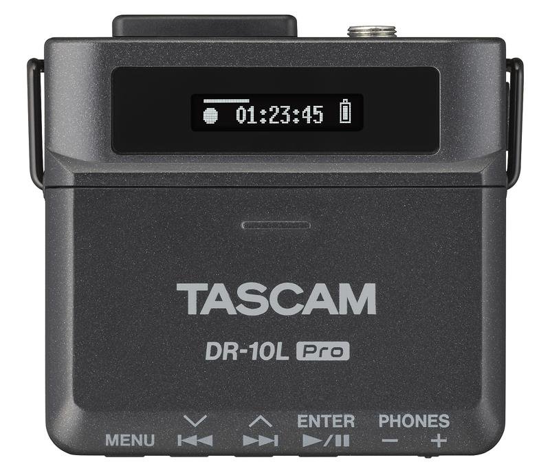 Tascam DR-10L Pro Recorder med lavalier mikrofon, sort