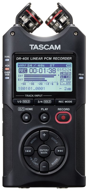 Tascam DR-40X hndholdt optager, diktafon