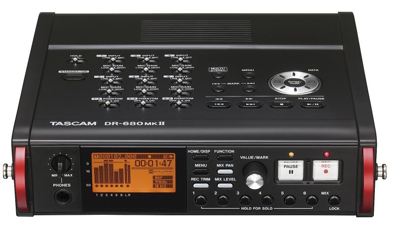 Tascam DR-680 mk2 mobil multitrack recorder 6 input