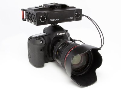 Tascam DR-70D Audio recorder til DSLR