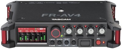 Tascam 4-kanals audio recorder HDMI timecode