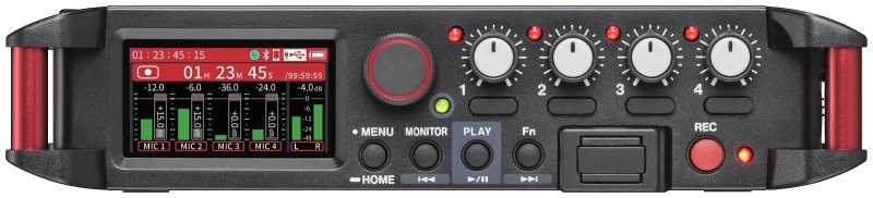 Tascam 4-kanals audio recorder HDMI timecode