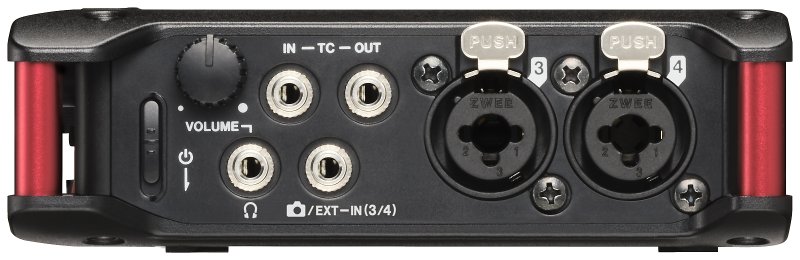 Tascam 4-kanals audio recorder HDMI timecode