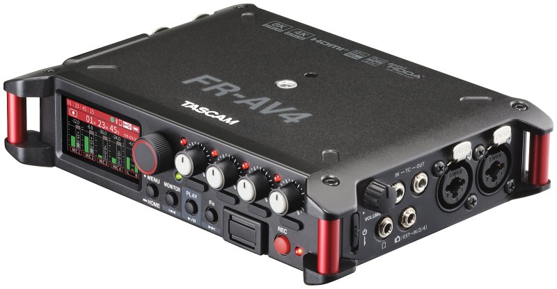 Tascam 4-kanals audio recorder HDMI timecode