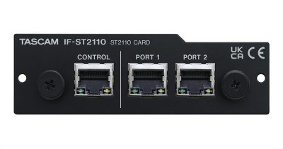 Tascam Expansion card Audio transmission Via SMPTE 64 in / 64 out