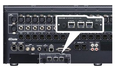 Tascam Expansion card Audio transmission Via SMPTE 64 in / 64 out