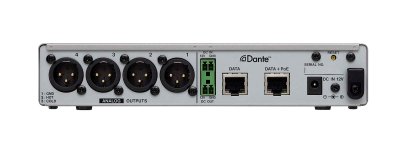 Tascam ML-4D OUT Analog Dante converter 4 kanaler, Euroblock