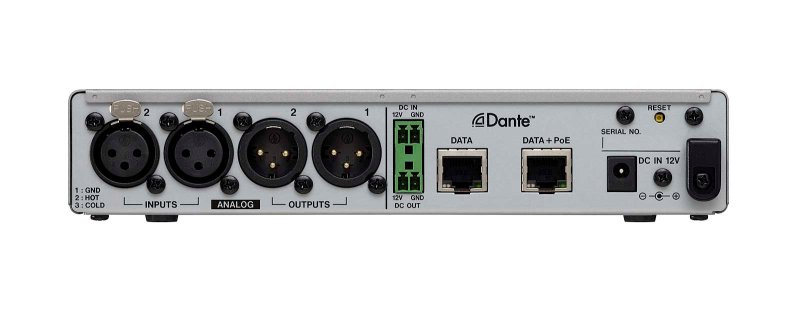 Tascam MM-2D Analog Dante converter 2in / 2 out, XLR