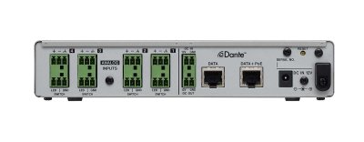 Tascam MM-4D IN Analog Dante converter 4 kanaler, Euroblock