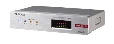 Tascam MM-4D IN Analog Dante converter 4 kanaler, XLR