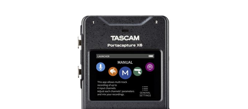 Tascam PortaCapture X6 transportabel multitrack recorder