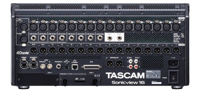 Tascam digital mixer 16 mic - 44 in / 24 out