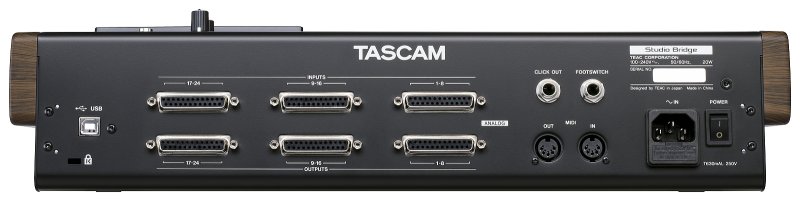 Tascam 24-track recorder, USB interface med Midi