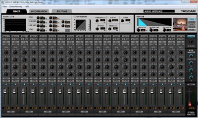 Tascam Series 208i USB audio/Midi interface m/ DSP mixer 20in/8out