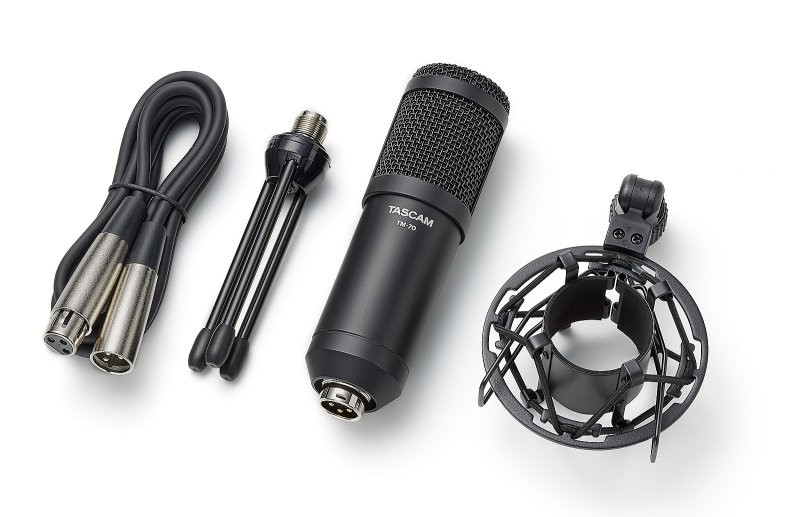 Tascam TM-70 Studie og Podcast dynamisk mikrofon inkl. ophng