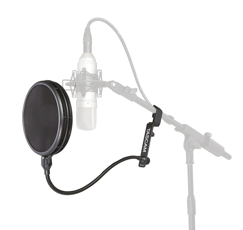 Tascam TM-AG1 mikrofon popfilter m/svanehals