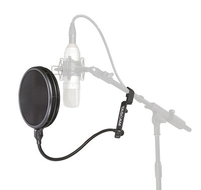 Tascam TM-AG1 mikrofon popfilter m/svanehals