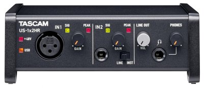 Tascam Audio interface US-1x2HR USB 2.0 24bit / 192kHz